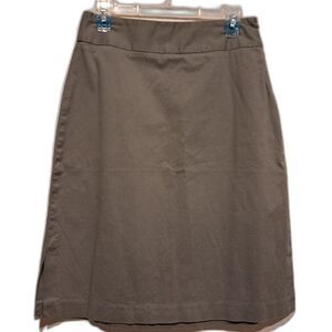 Laura Leigh Ltd. Straight Pencil Skirt Green Khaki Women's sz 8 Work Office New!